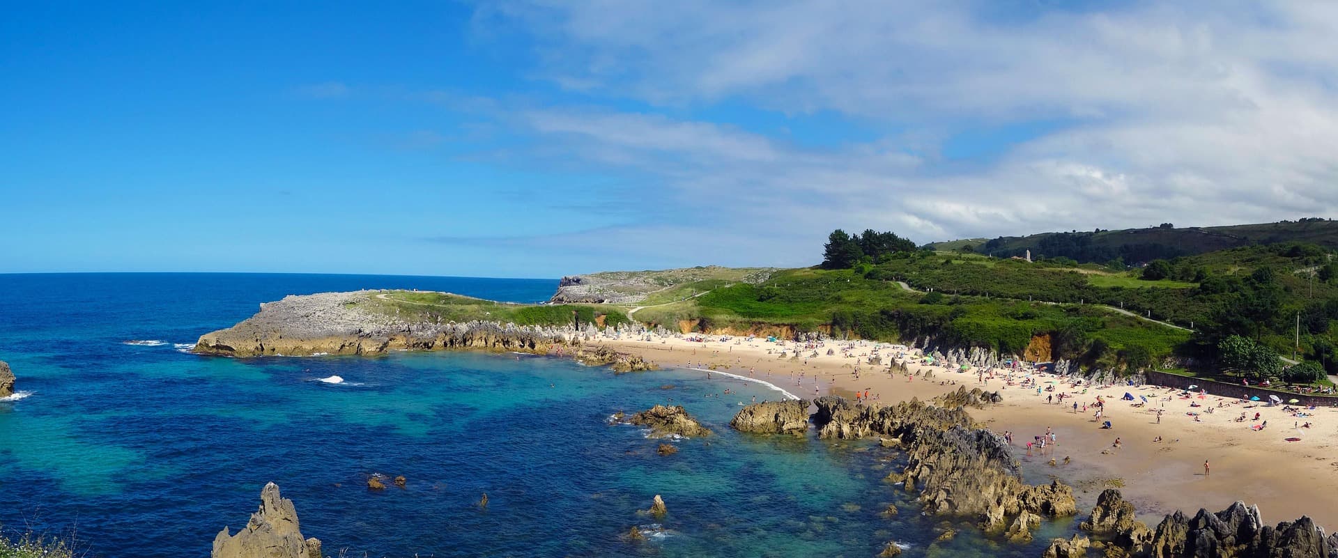 The beach at Llanes on the Asturian coast