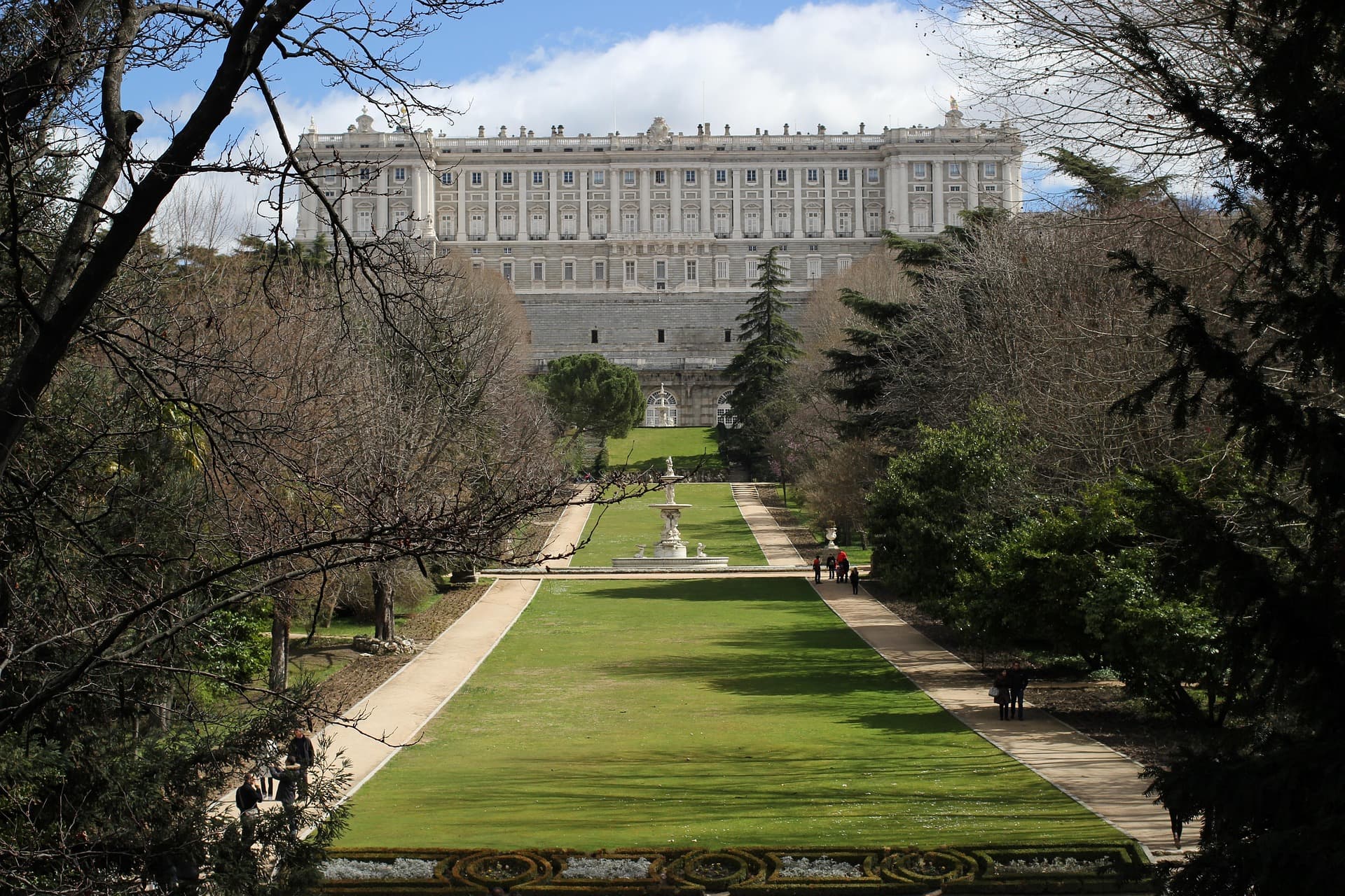 Royal Palace of Madrid across the plaza