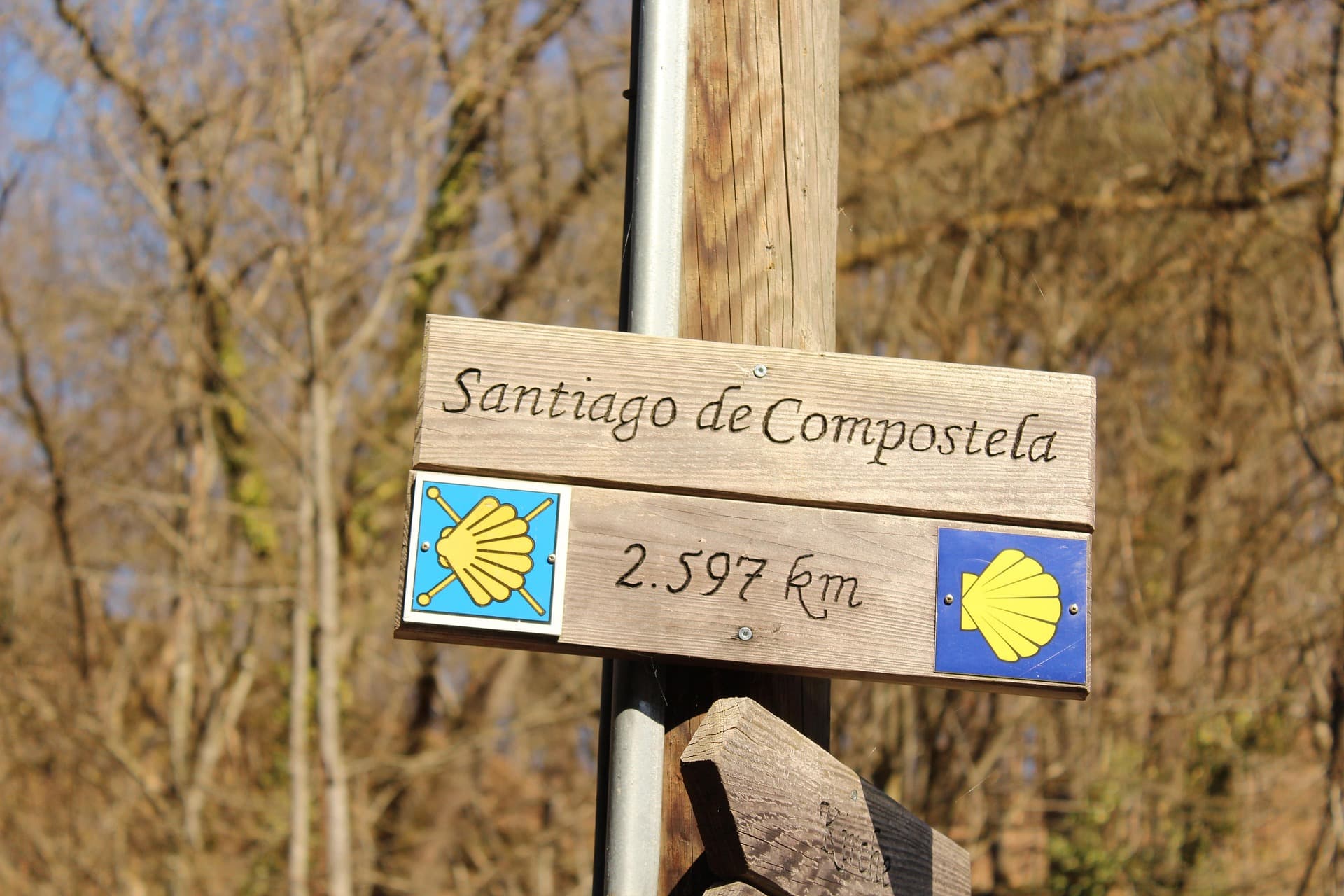 Stone streets in the old town of Santiago de Compostela