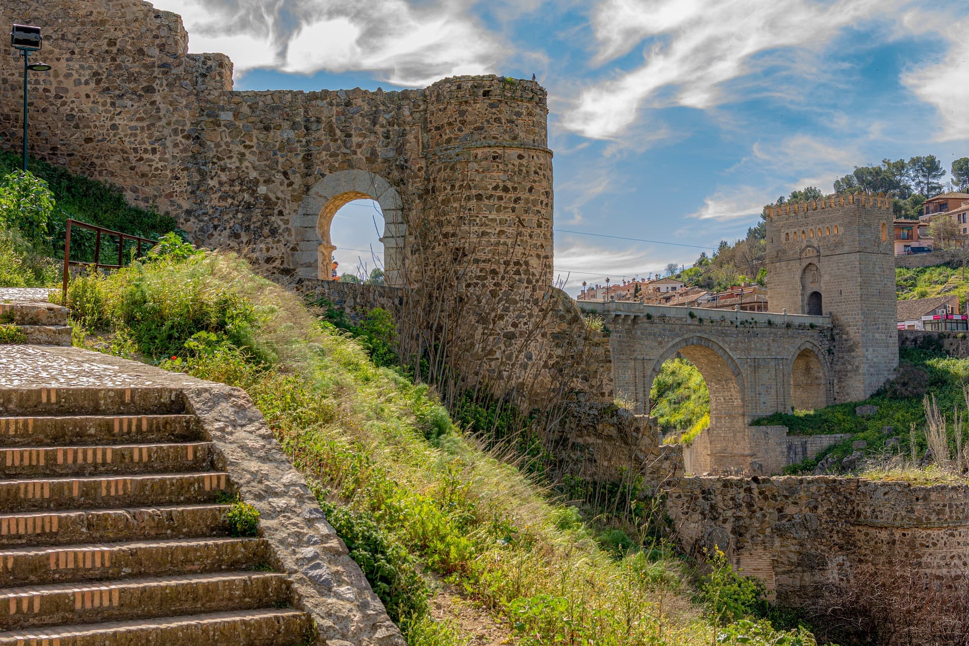 Toledo on its hill, a place to park below and walk