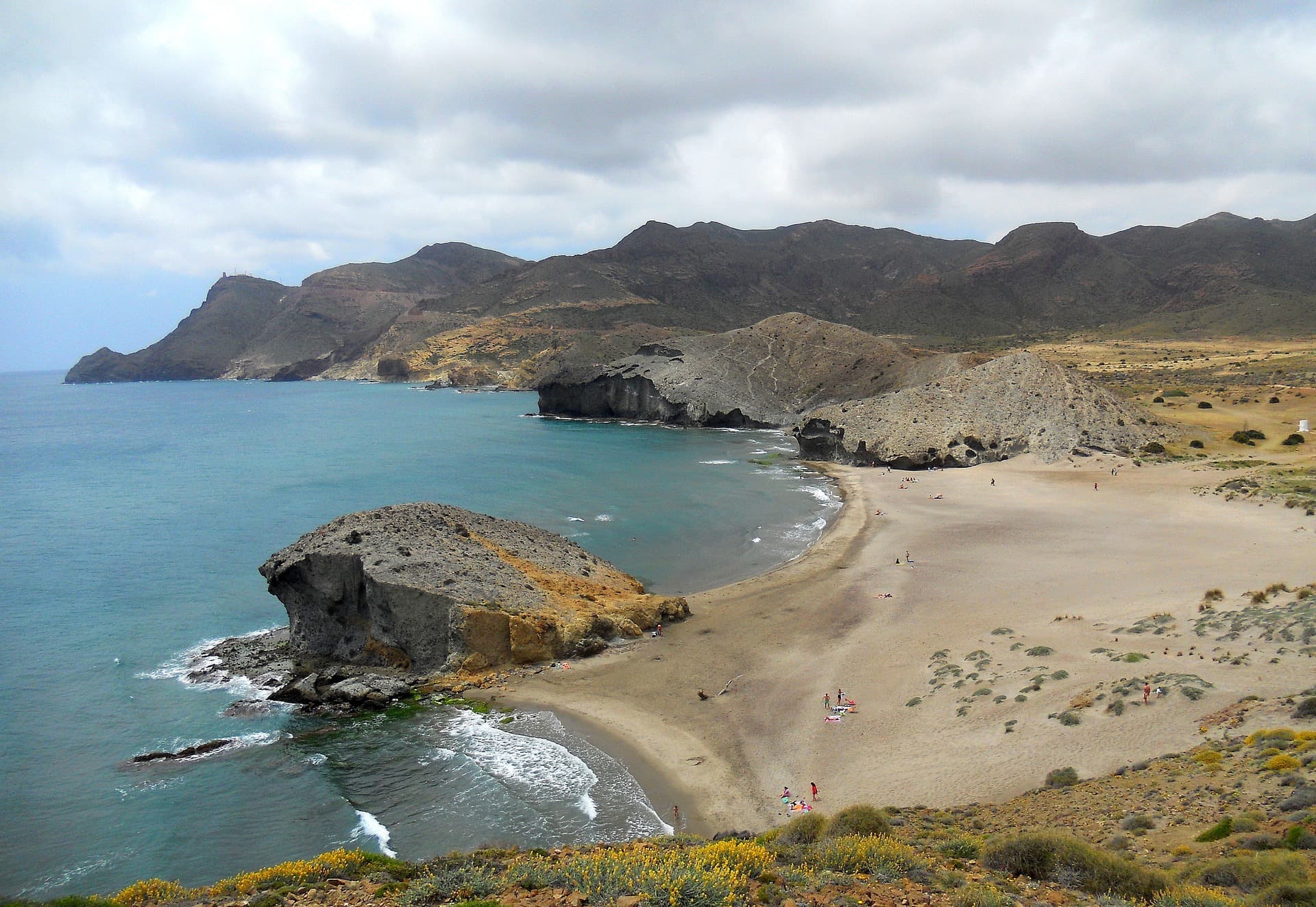 Coastal Andalusia: rock, scrub, and the sea