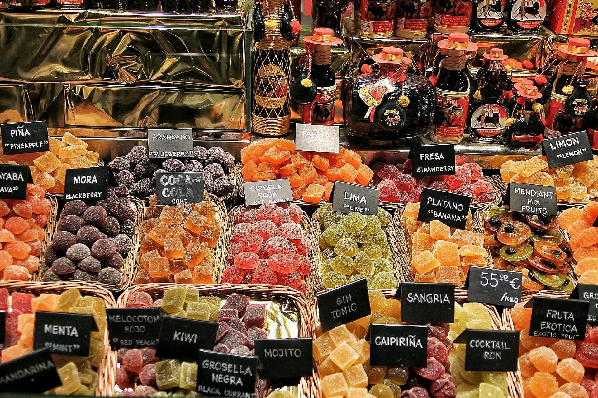 A Barcelona market hall, worth a short look at opening and a poor place for lunch