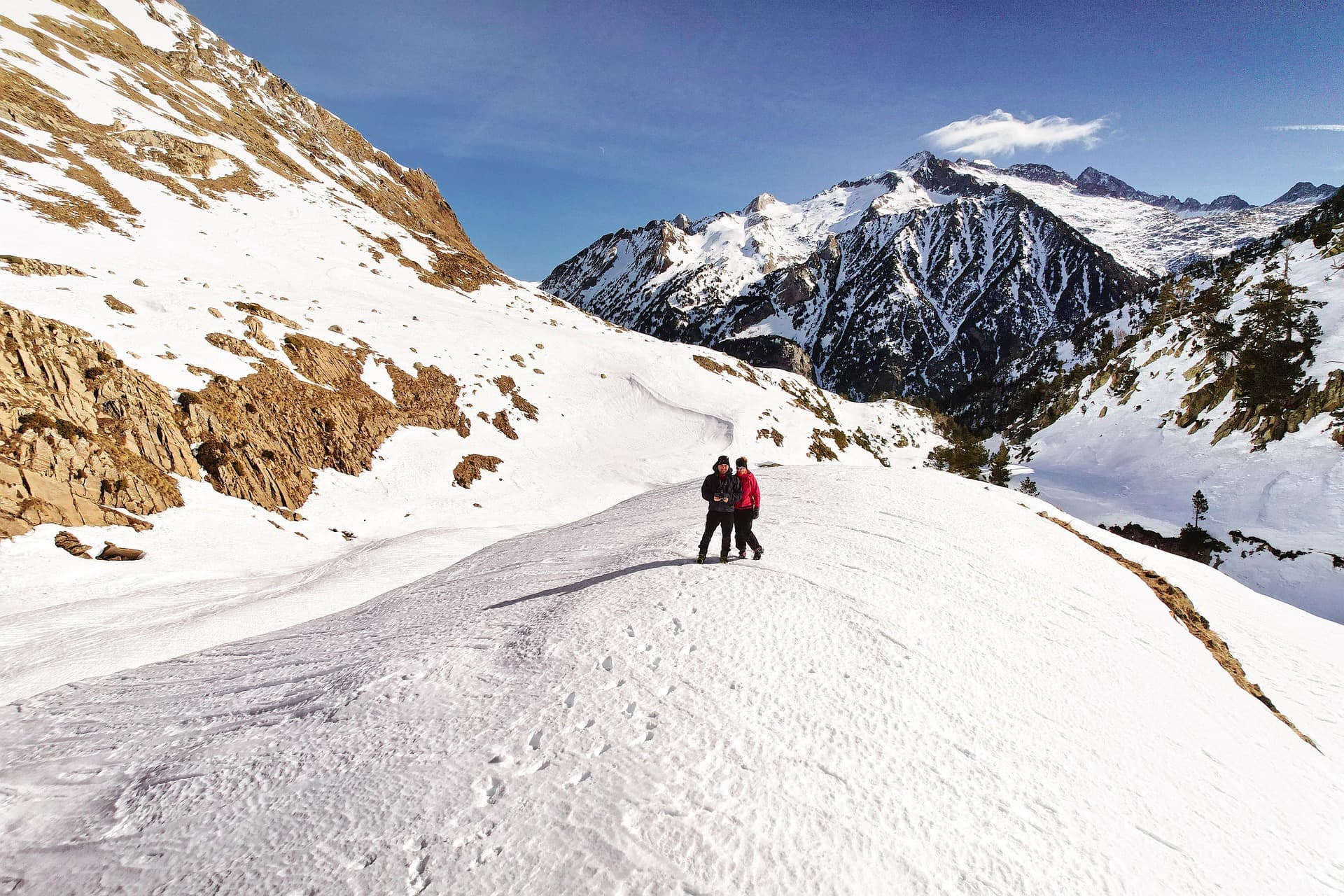 Mountain road through the Spanish Pyrenees